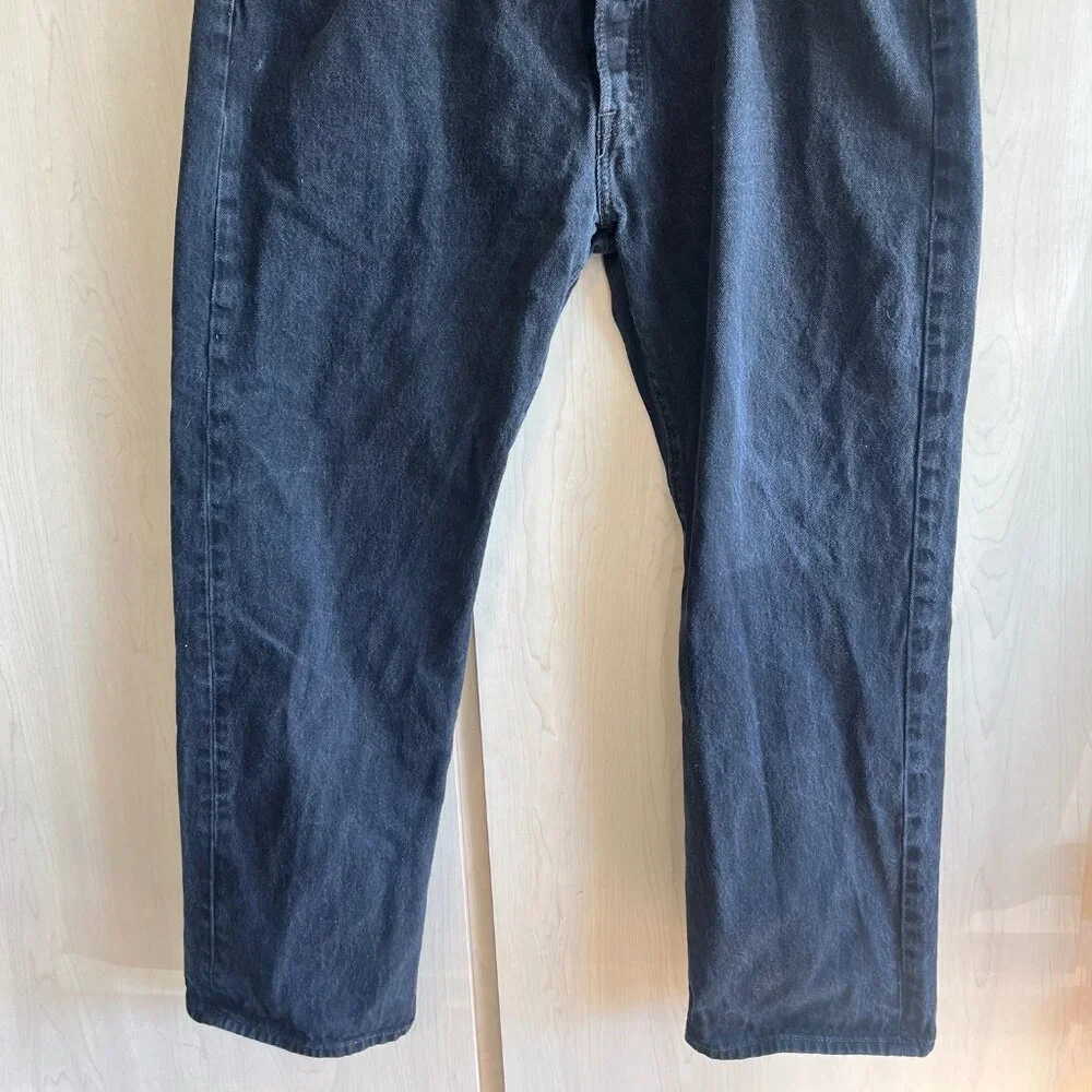 Levi's Jeans Mens 42x32 100% Cotton 501‎ Button Fly Red Tab Straight Leg